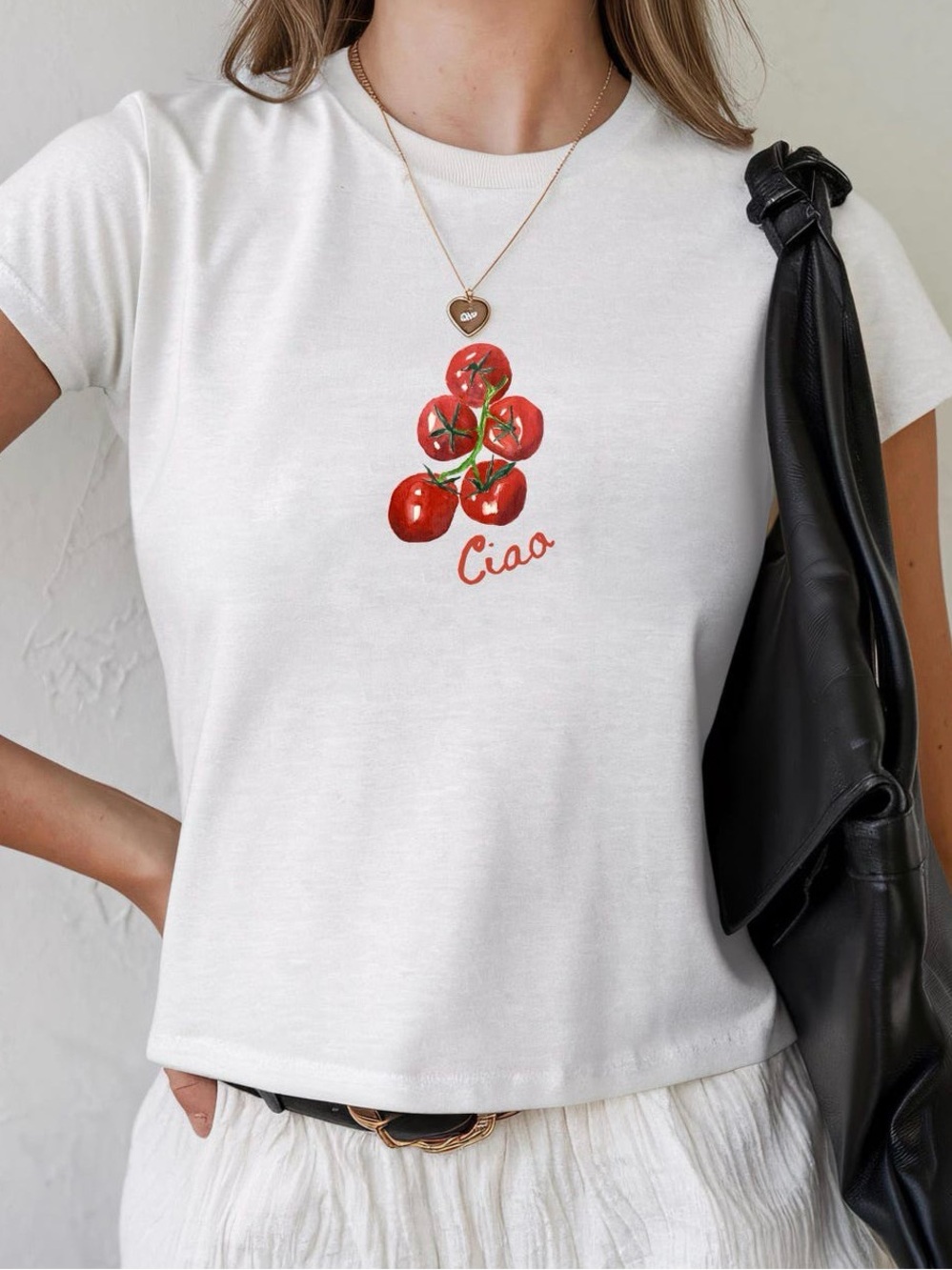 Ciao Tomato Baby Tee, S